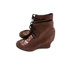 Anthropologie Holding Horses Women's Leather Tribal Boots - 38 (US 8)